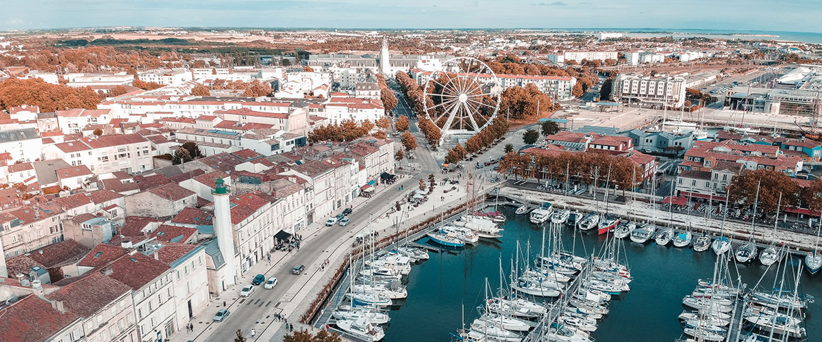 Barreau La Rochelle - port vue aerienne